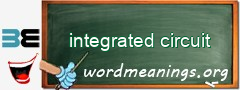 WordMeaning blackboard for integrated circuit